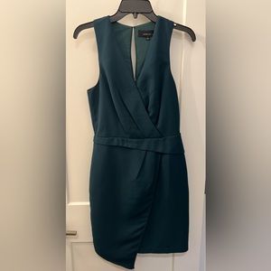 Adelyn Rae dark green cocktail dress